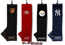Team Golf NFL - MLB - NHL Embroidered Premium Sports Towel w/ Hook & Grommet