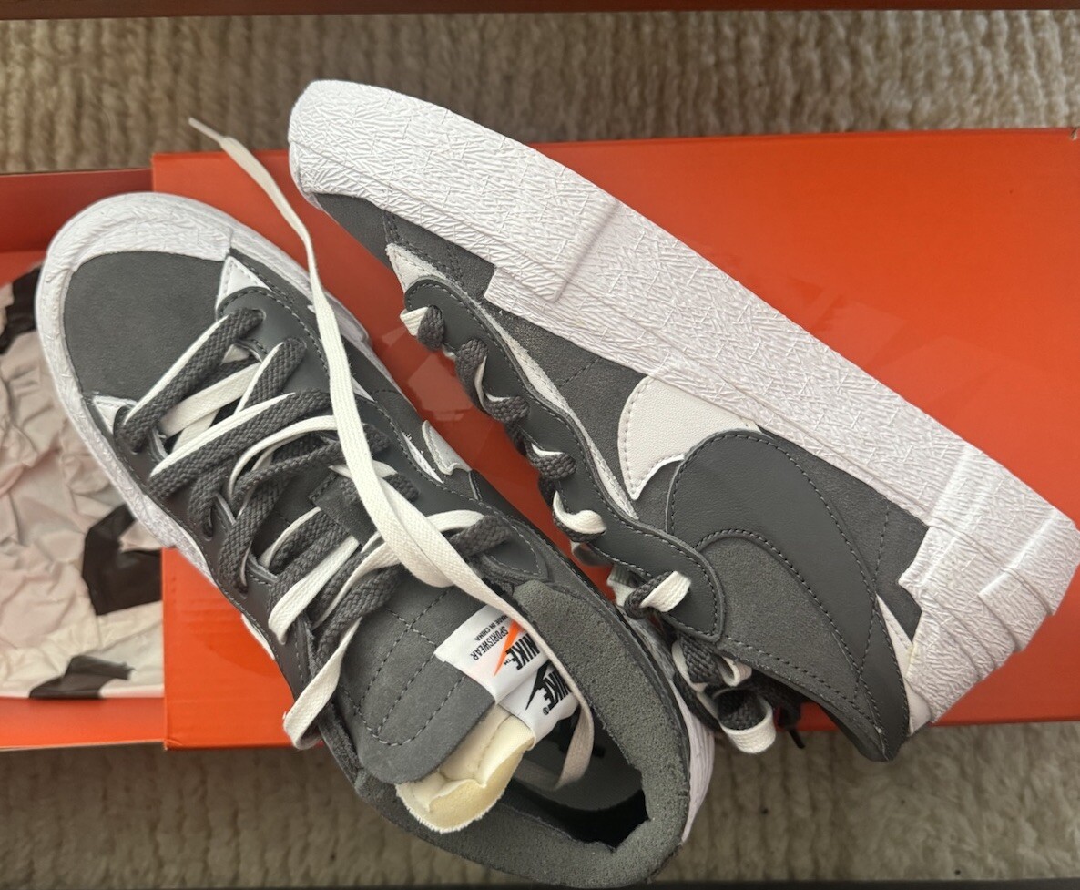 SACAI X NIKE Taglia 7 Blazer Nike sacai x grigio ferro basso