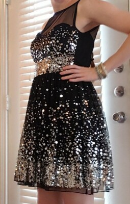 slim fit dress slacks Mira Sequin Short Dress main image 0