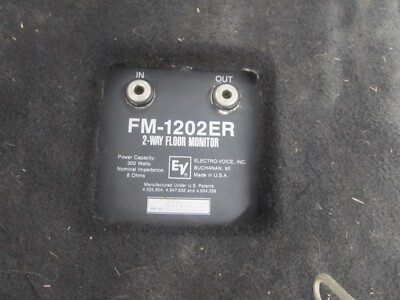 Electro Voice FM-1202ER 2-Way Floor Monitor tested nice local pick