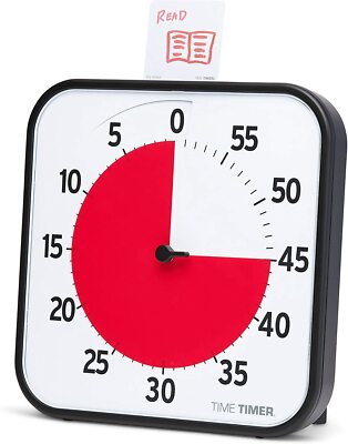 Time Timer Large (30 cm) Original 60 Minuten mit Signal ADHS Uhr ADS Autismus