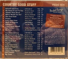1574 COUNTRY POCKET SONGS KARAOKE CDG LOT MI