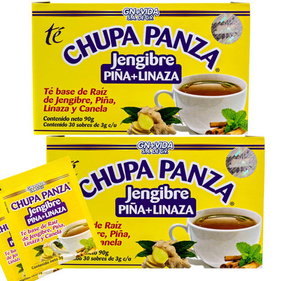 Chupa Panza Tea - Ginger, Pineapple, Flaxseed & Cinnamon (Set of 2)
