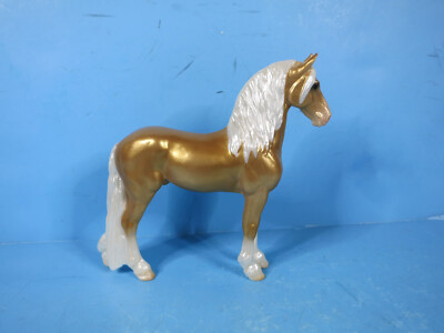 BREYER STABLEMATE-Carat-Metallic Gold Django- Friesian Mold-Brilliance Set-NEW