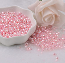 FAKE Light Pink No Hole Pearls Slime 2.5MM-5MM; NOT EDIBLE D12-04