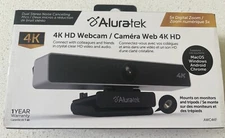 Aluratek Live 4K Webcam - Black/Silver (AWC4KF)