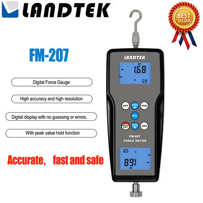 LANDTEK FM-207-2K Digital Force Gauge Test Push&Pull Force forelectricsHigh-Acc