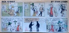Rick O'Shay by Stan Lynde - full color Sunday comic page - February 1, 1976