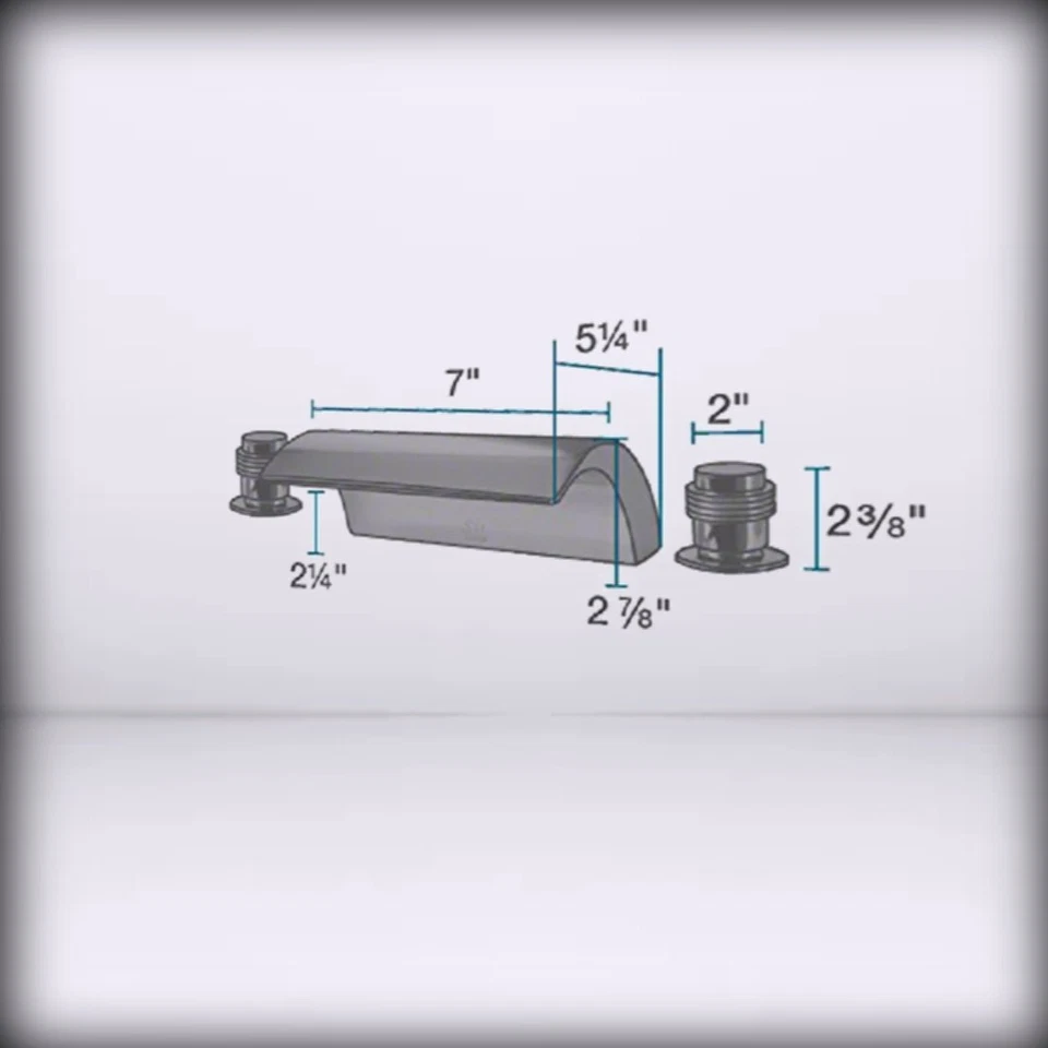MR Direct * 719-ABR 古董青铜 2 手底座适用于罗马浴缸龙头 0 — 第 4/4 张图片