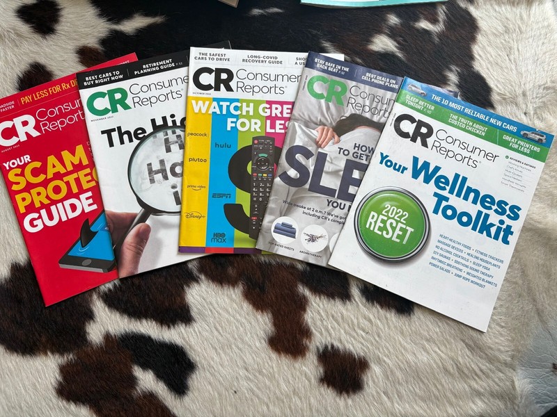 Ten Consumer Reports Magazines 2021-24 Editions