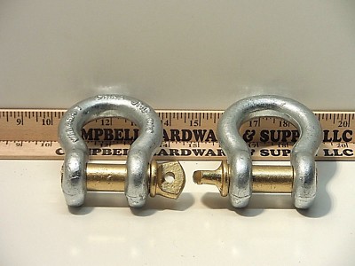 3/4'' Screw Pin Anchor Shackle Clevis Bow Lifting Pulling Rigging (2 each)