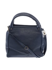Vera Pelle Women Blue Leather Satchel One Size