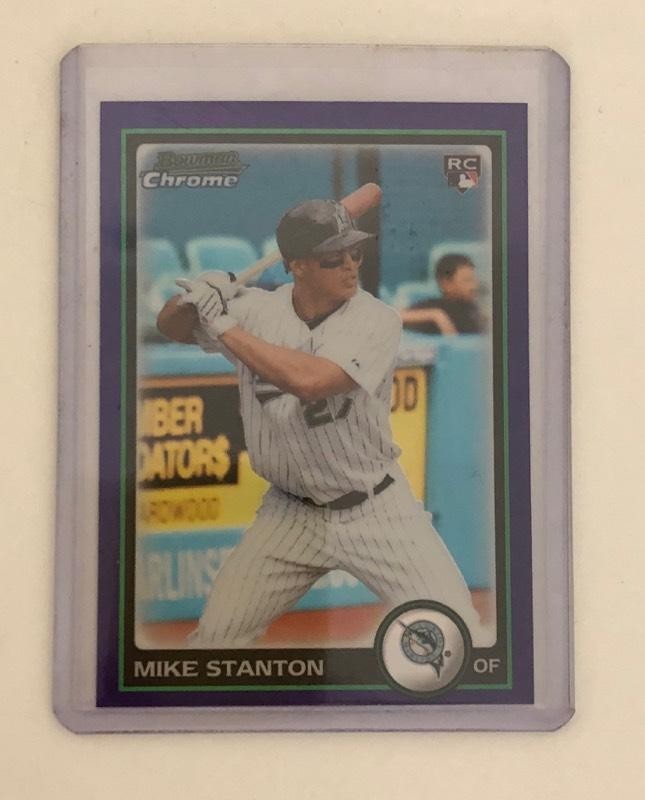 2010 Bowman Chrome Giancarlo Mike Stanton Refractor RC #BDP30
