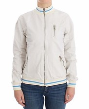 JOHN GALLIANO White Mock Zip Cardigan Jacket Sweatshirt Sweater S/US 6 RRP 350