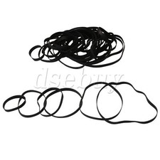 4mm Cassette Mixed Rubber Belt Cassette Recorder Tape Machine Belt Set of 50