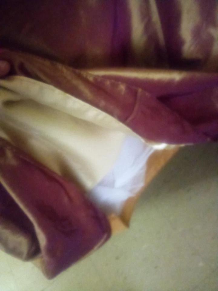 Night Moves, Strapless Gold and Burgandy Ball Gown, Women's size 22W - Image 3 of 4