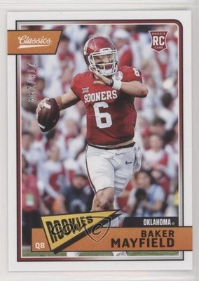 2018 Panini Classics Rookies Red Back 276/299 Baker Mayfield #208 Rookie RC sd0