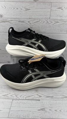 ASICS Gel-Nimbus 27 Men s Sz 10 Wide Black And White Running Shoes NWT #431