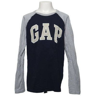 Gap Kids, Langarmshirt, Größe: 152, Blau/Grau, Baumwolle, Print, Jungen #WaV