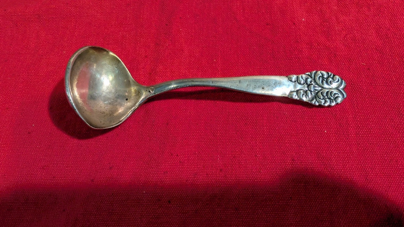 Antique Sterling Silver Mini Gravy Ladle .925 Silver weighs 2.5oz