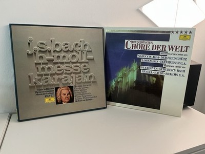 Schallplatten BACH: Messe in h-moll +Die schönsten Chöre der Welt