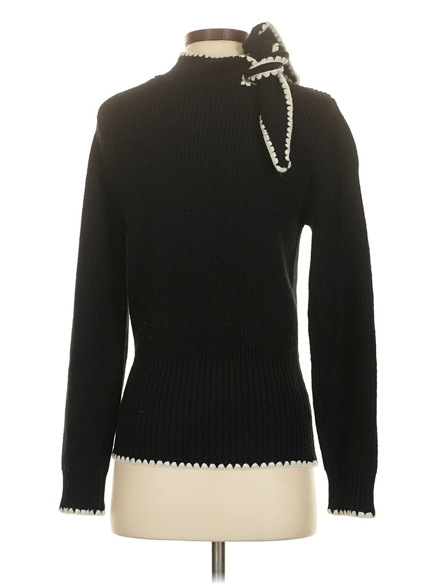 Cider Women Black Turtleneck Sweater XS View 2
