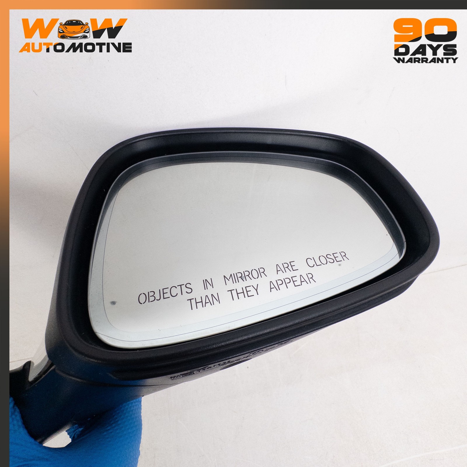 08-19 MASERATI GRANTURISMO S REAR RIGHT VIEW DOOR MIRROR ASSEMBLY WHITE OEM