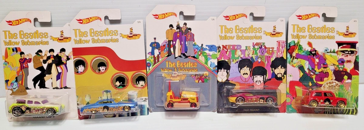 Hot Wheels The Beatles Yellow Submarine Contemporary Diecast Cars