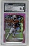 2022 Bowman University Chrome Xavier Worthy #29 Pink Refractor (RC) - CGC 6.5