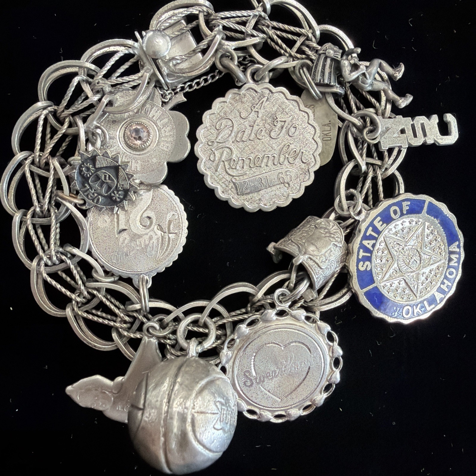 Solid Cable Sterling Excellent Condition Charm Br… - image 3