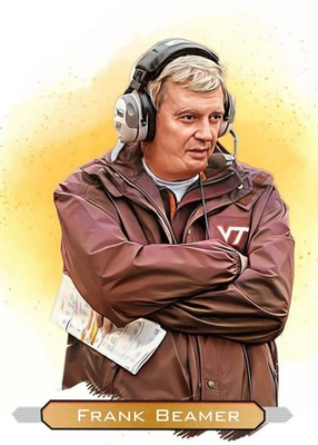 #ad Frank Beamer Virginia Tech Football Custom Art Card $2.59