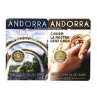 2 x 2 Euro Commemorative Coin Andorra 2021 100 Years Coronation Fr. von Meritxe + Seniors