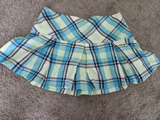 Girls Plaid Mini Skirt Small