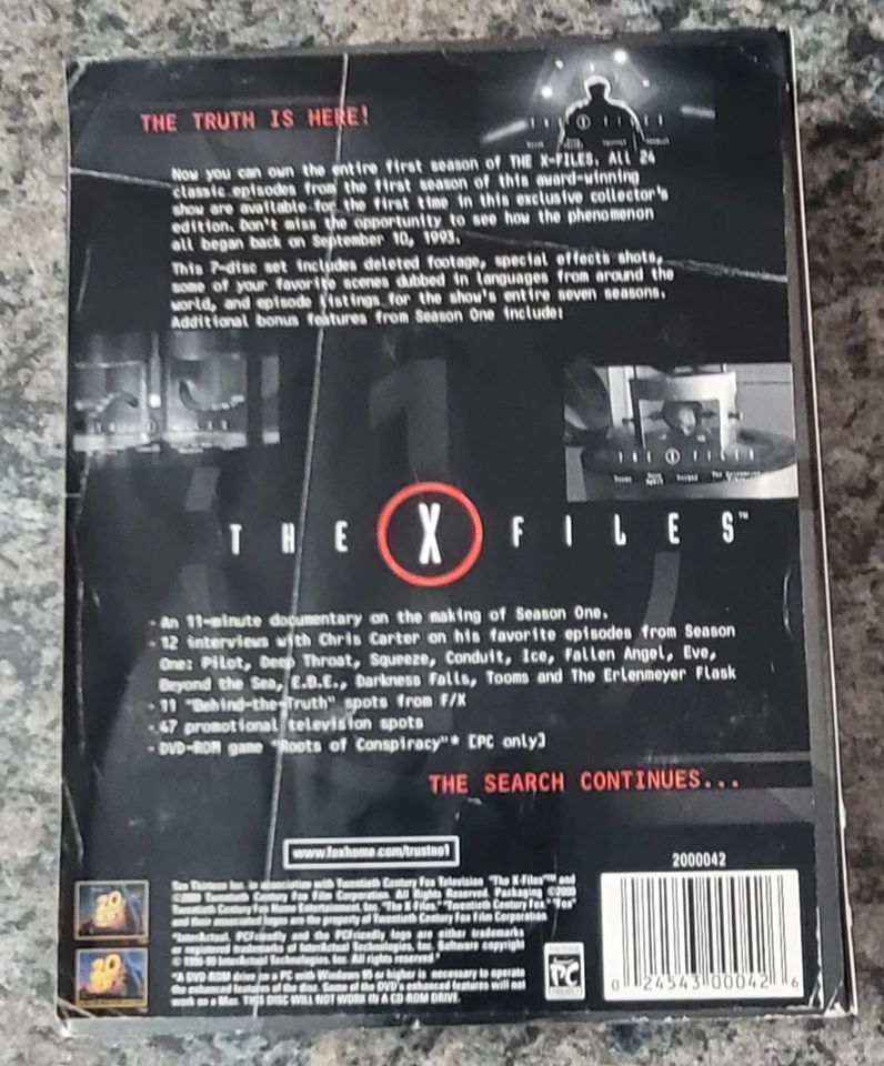 The X-Files The Complete 1st & 2nd Season 1,2 Collector's Edition DVD W/Inserts - Image 3 of 4