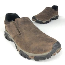 Merrell Moab Adventure Moc Shoes J91837 Brown Hiking Men's Size 11.5 Slip On
