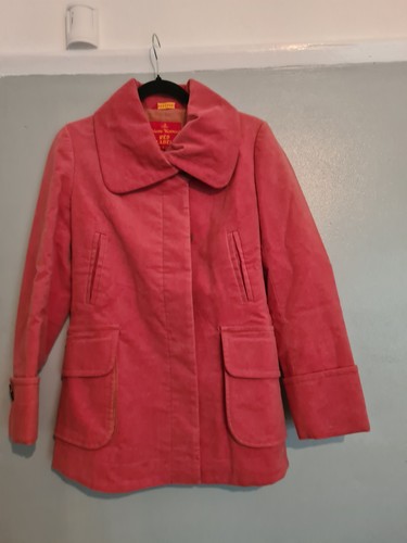 Vivienne Westwood, Bellissima giacca vintage anni 80 Vivienne Westwood rosso cotone spazzolato taglia 10.