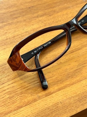 Etro Milano VE 9823 6BV EUC brown paisley Italy eyeglasses frames 52 15 138