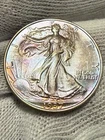 1937 Walking Liberty Half Dollar Silver ----  Gem BU+ Condition Coin ---- Toned