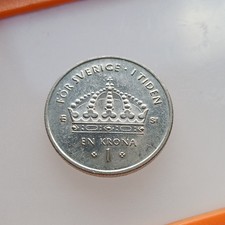 ⚫ 2007 Sweden 1 Krona Coin Collectable Foreign World Coin Europe ✨