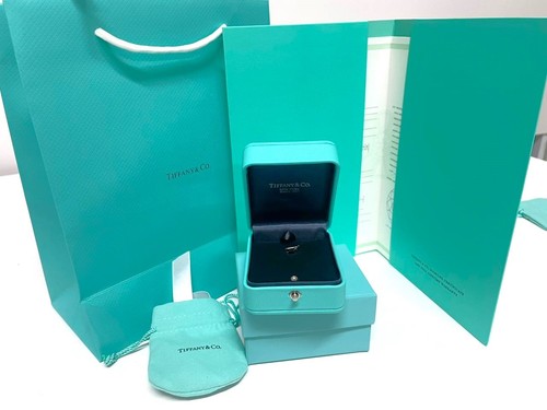TIFFANY & CO. BLUE LEATHER PRESENTATION NECKLACE GIFT BOX, CASE, AND BAG (99)