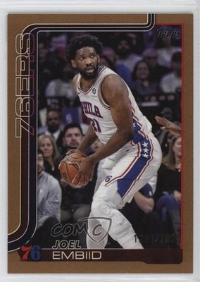 2025-26 Topps Gold 1291/2025 Joel Embiid #22 0wl9
