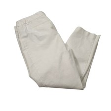 Liz Claiborne Career Emma Classic Fit Dress Pants Slacks White Straight Leg 12