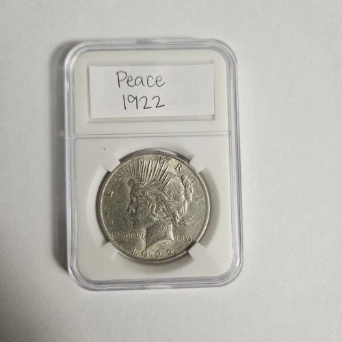 1922 Peace Dollar $1 Silver Coin Circulated Business Strike Uncertified