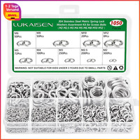 Unterlegscheiben Set 1050 StüCk Edelstahl V2A Din 127 Form B M2-M12 Rostfrei