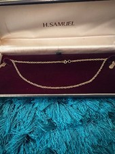 vintage 9ct gold double loop style chain 18 inch 5.2 grams