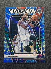 2020-21 Panini Mosaic - Will to Win Kyrie Irving #14 Reactive Blue Mosaic Prizm