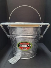 Behrens 12Qt(3 Gallon) Galvanized Mop Bucket with Rollers, Model #412W