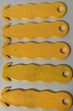Lot of 5 KLEVER KUTTER Disposable Safety Box Cutter NOS Made in the USA