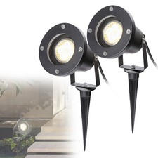 2-10X LED Gartenstrahler Außen GU10 Bodenleuchte Spießstrahler IP65 mit Erdspieß