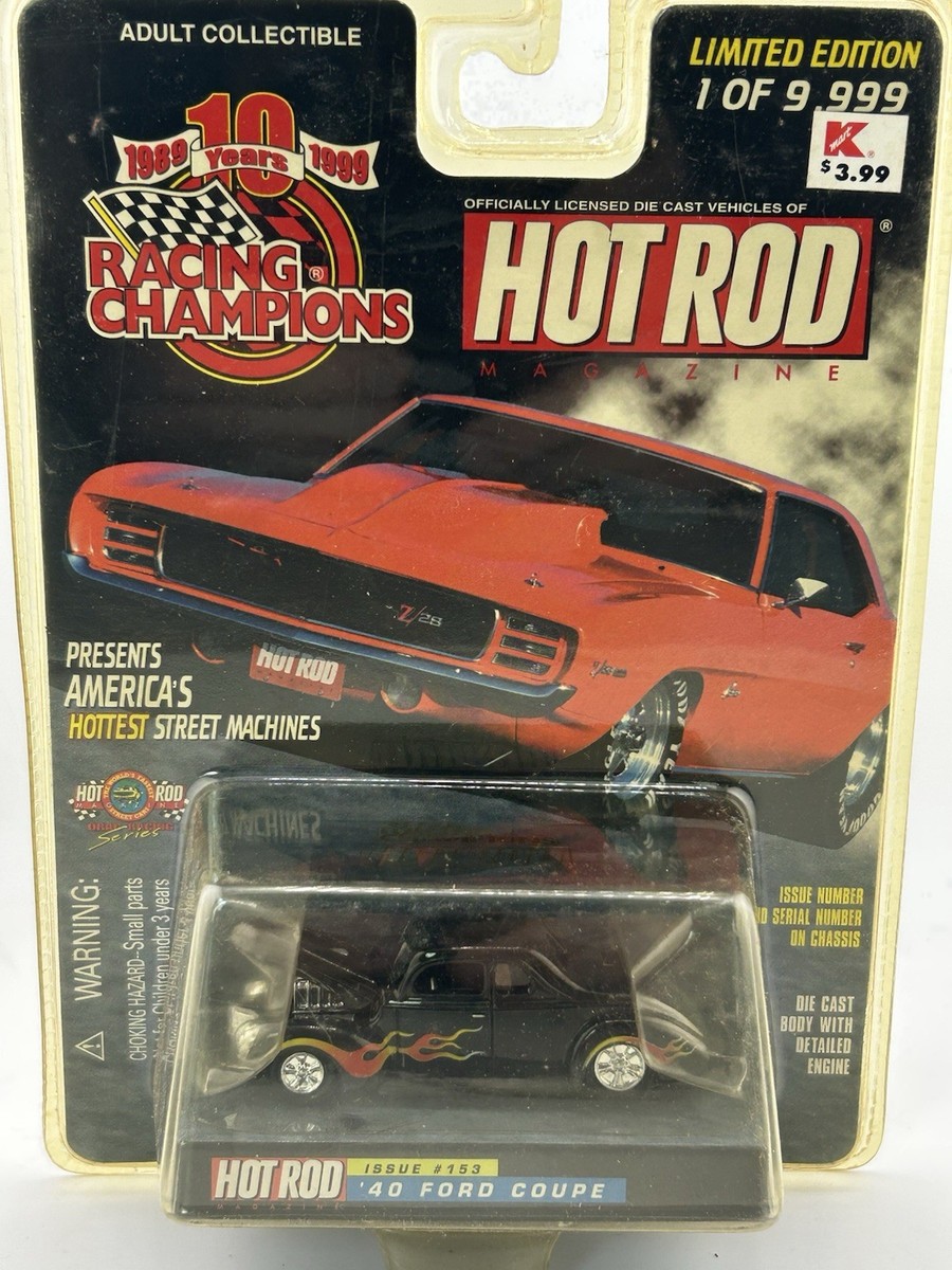 1940 Ford Coupe Hot Rod Racing Champions DieCast 1/64 Free